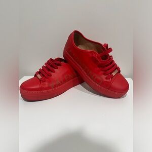 Red Genuine Leather Valentino Sneakers size 8.5
